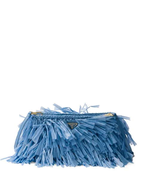 Prada bolsa de mano mediana con flecos