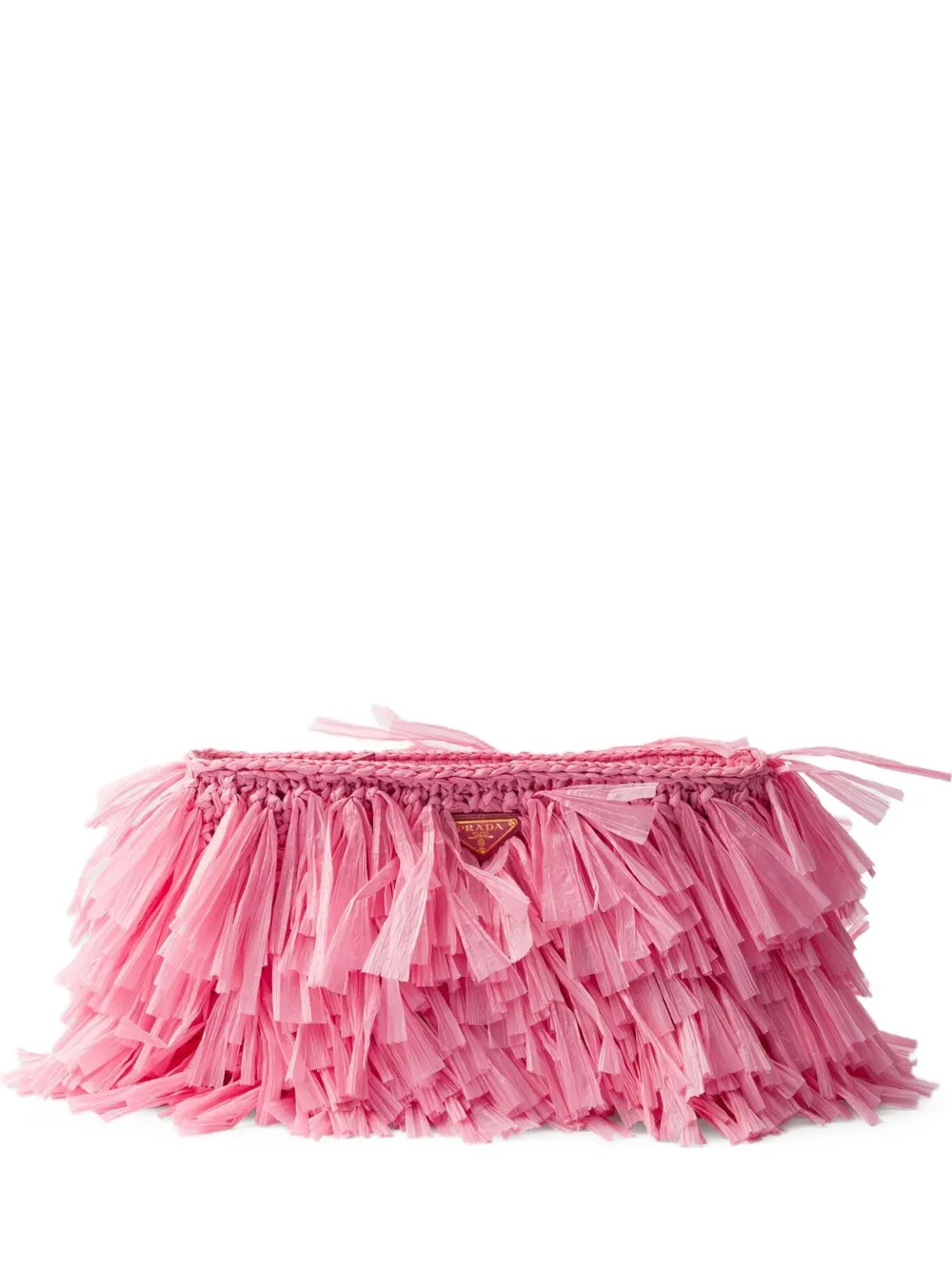 Prada Mittelgrosse Clutch Mit Fransen