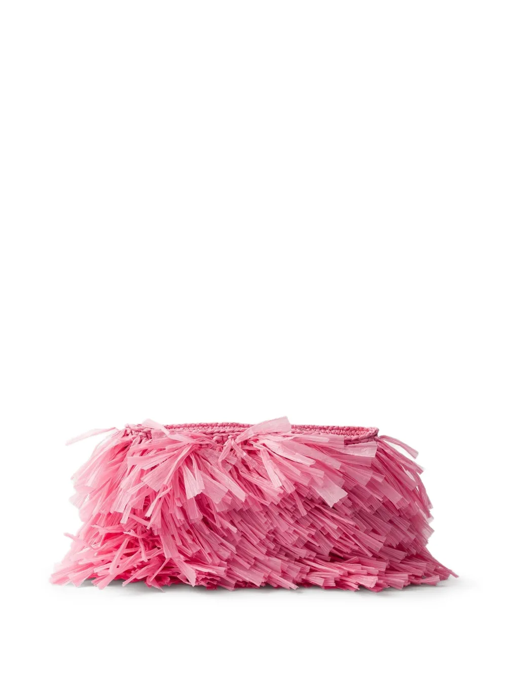 Prada Medium clutch met franje Roze