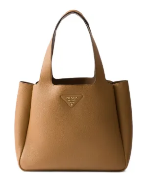 Prada レザー ハンドバッグ | ブラウン | FARFETCH JP