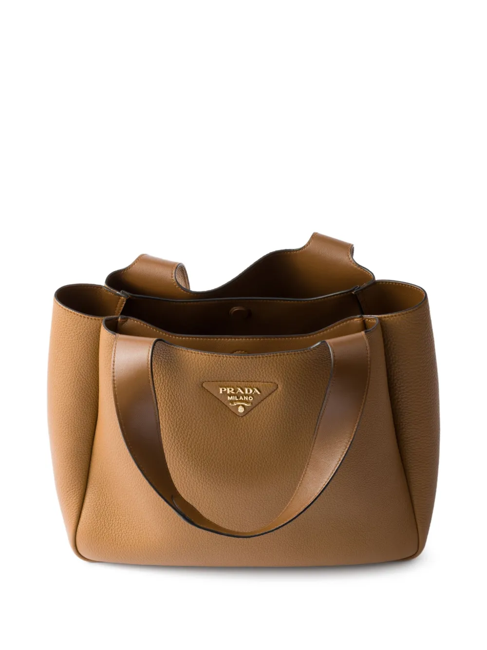 Prada Medium leren shopper Bruin