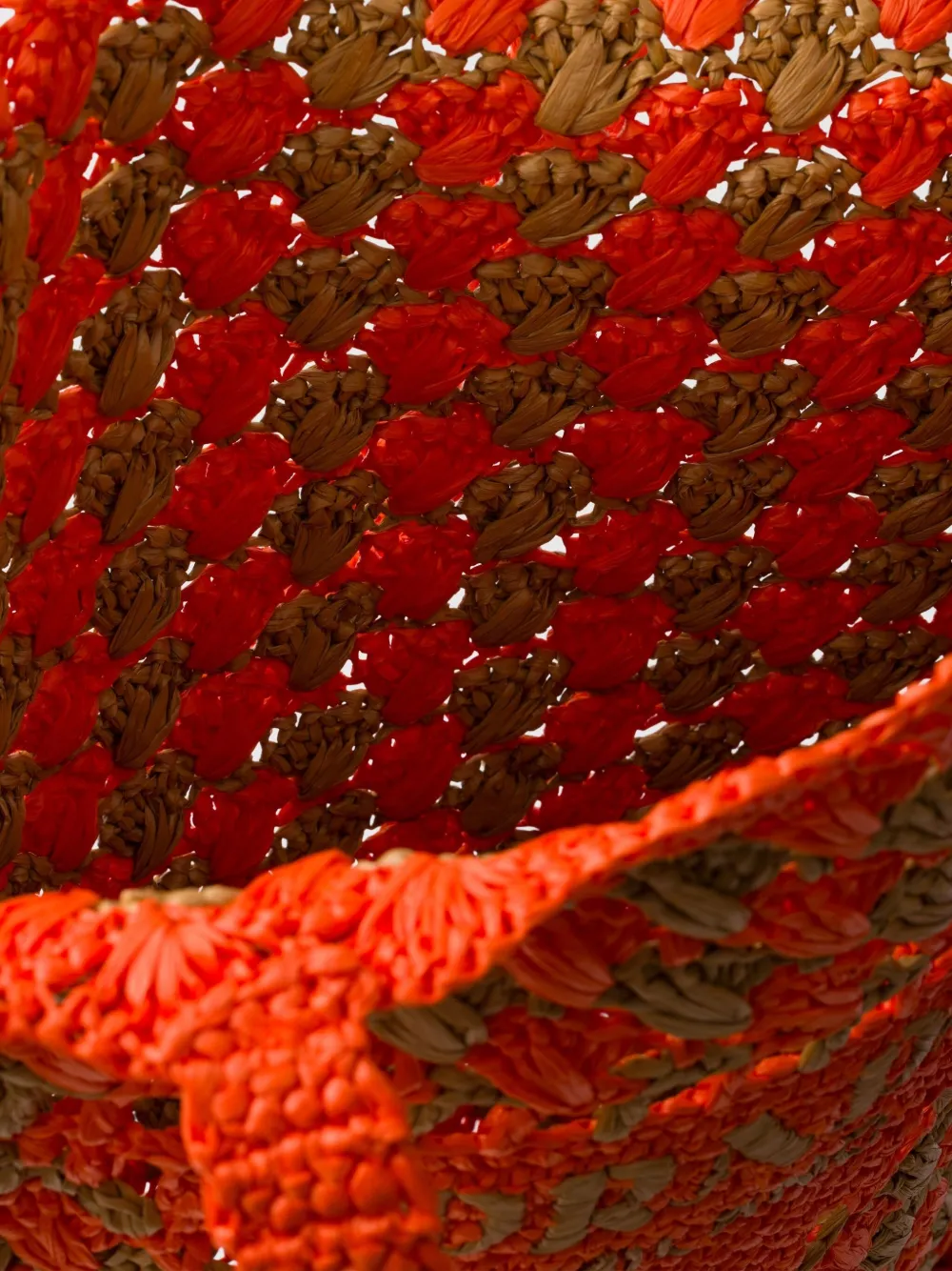 Prada Gehaakte shopper Oranje