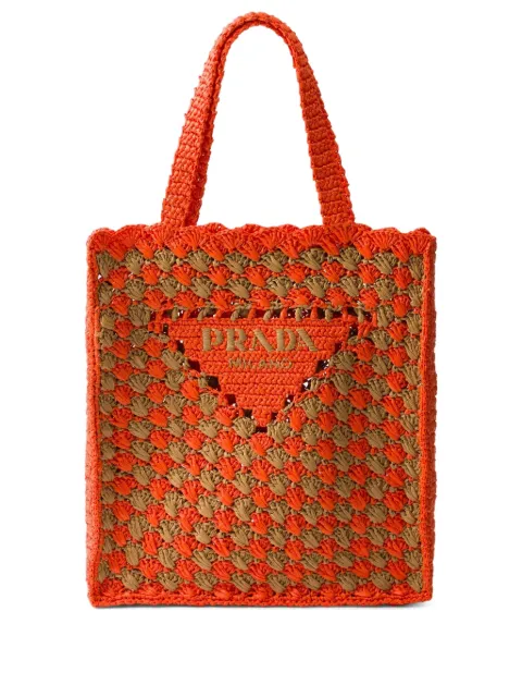 Prada crochet-knit tote bag