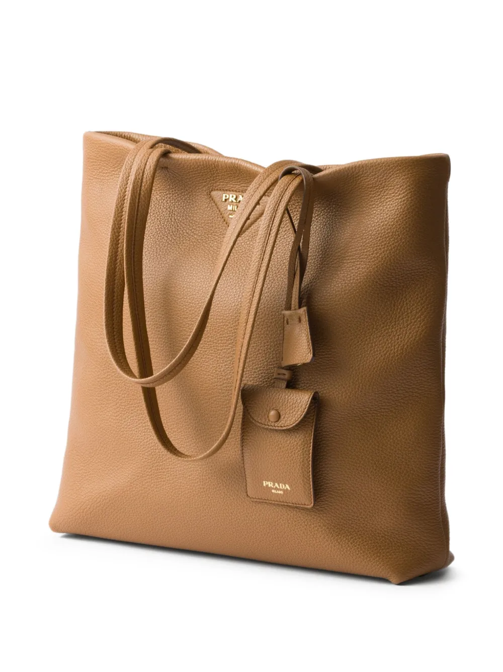 Prada Leren shopper Bruin