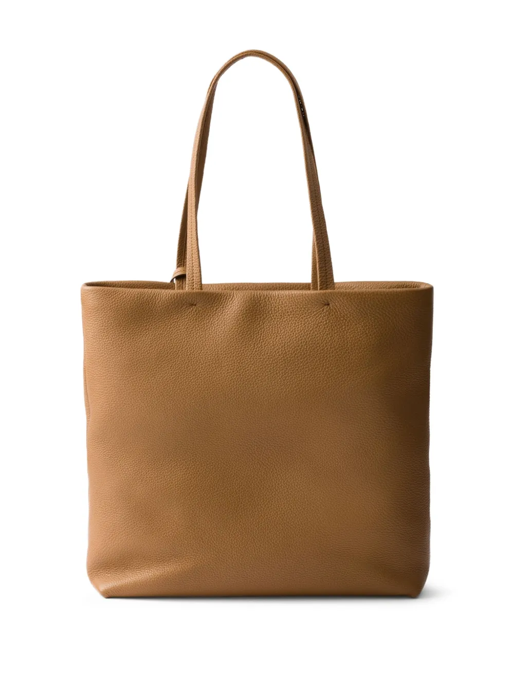Prada large leather tote bag - Bruin