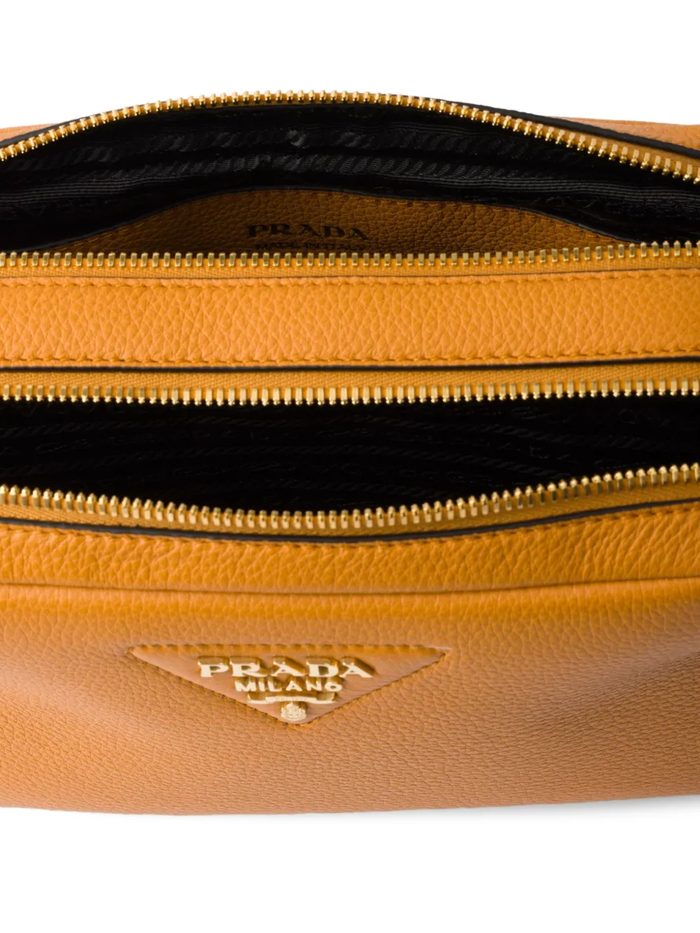 Prada Leren schoudertas Oranje
