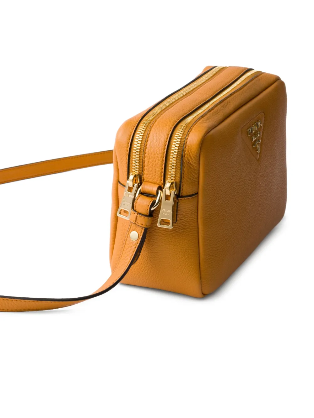 Prada Small Leather Shoulder Bag | Orange | FARFETCH