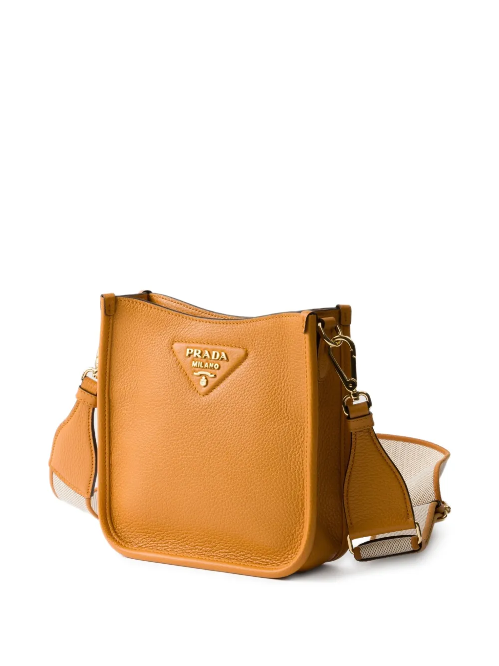 Prada Kleine leren schoudertas Oranje