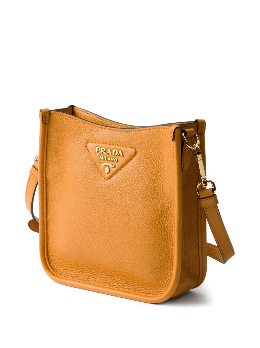 Prada Kleine leren schoudertas Oranje