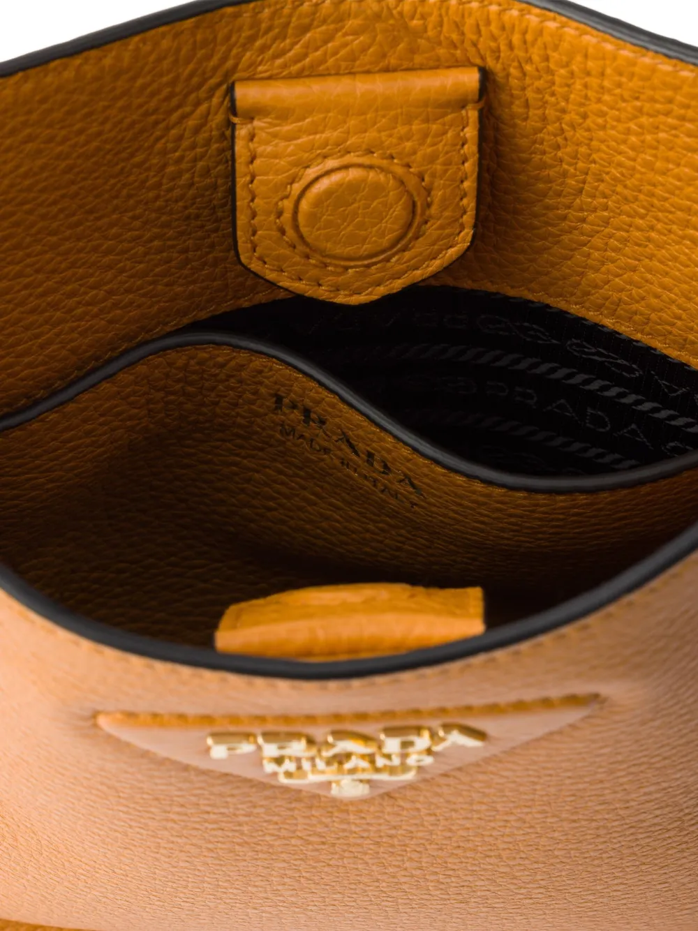 Prada Kleine leren schoudertas Oranje