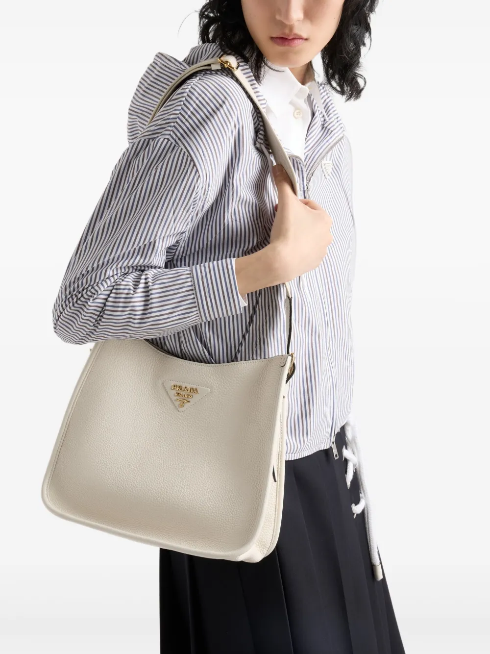 Prada medium leather bag - Wit