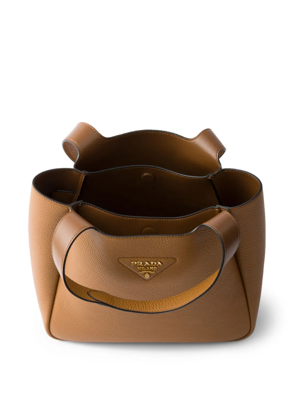 Shop Prada Small Leather Tote Bag