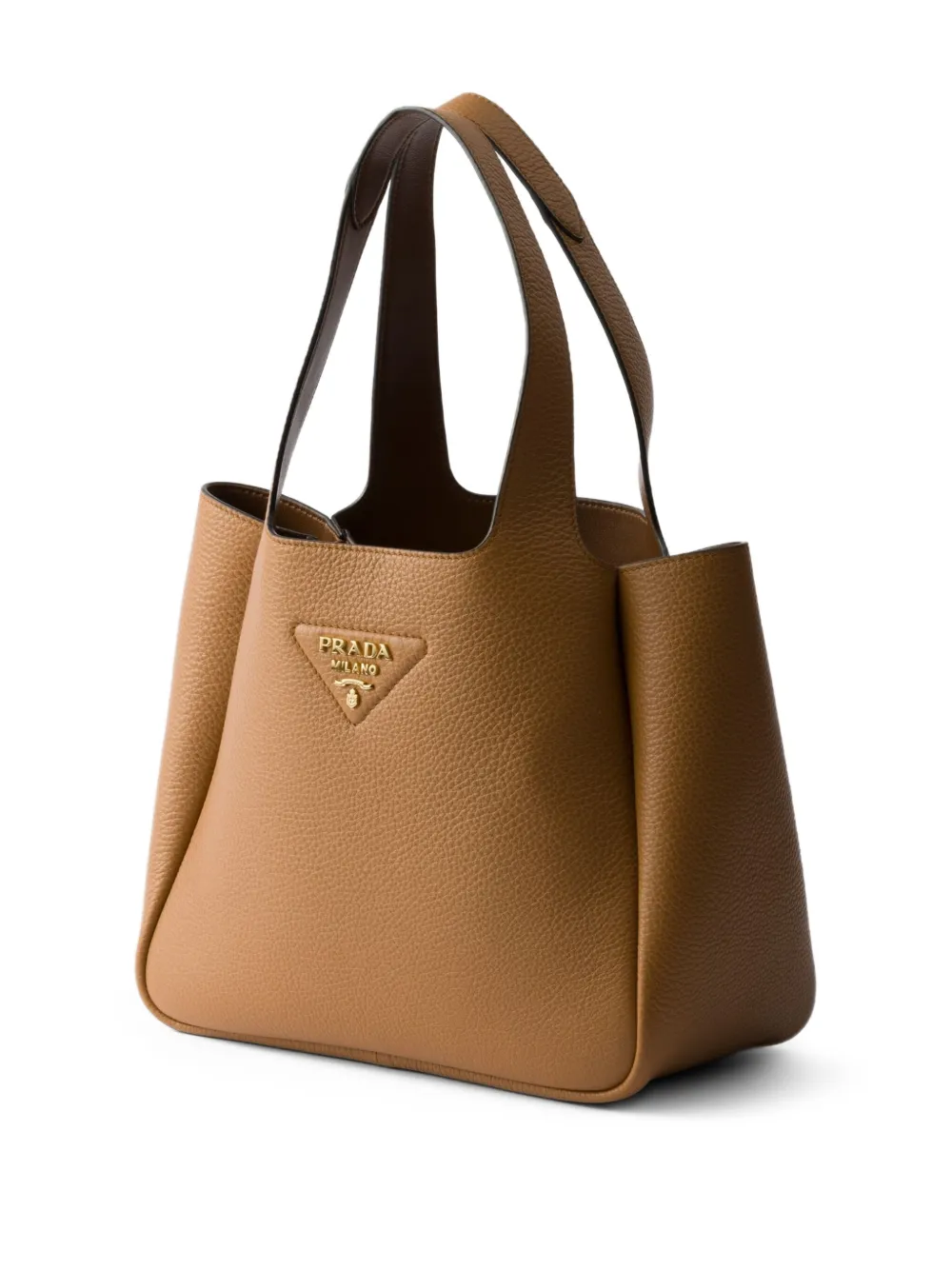 Shop Prada Small Leather Tote Bag