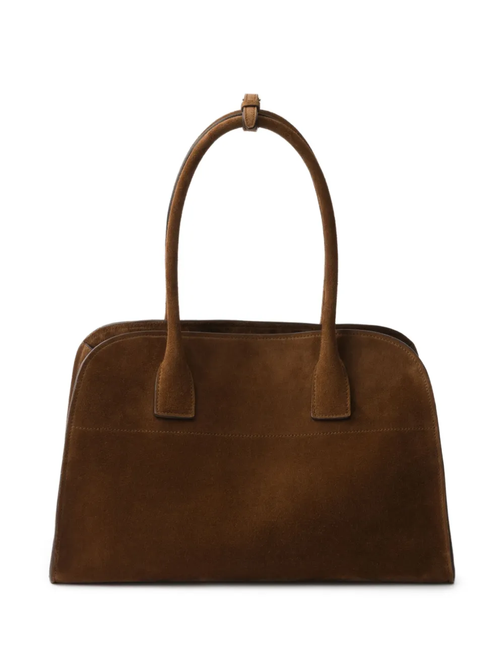Prada medium suede tote bag - Bruin