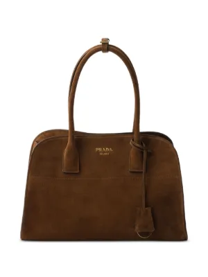 希少 PRADA ブラウン レザー トートバッグ ダークブラウン レザー トートバッグ | PRADA - 日本