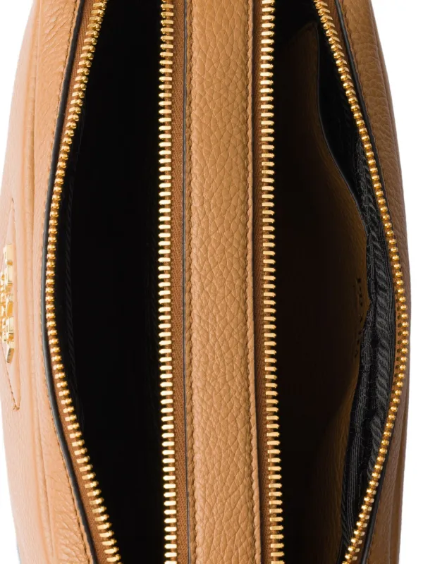 Prada レザー ショルダーバッグ | ブラウン | FARFETCH JP