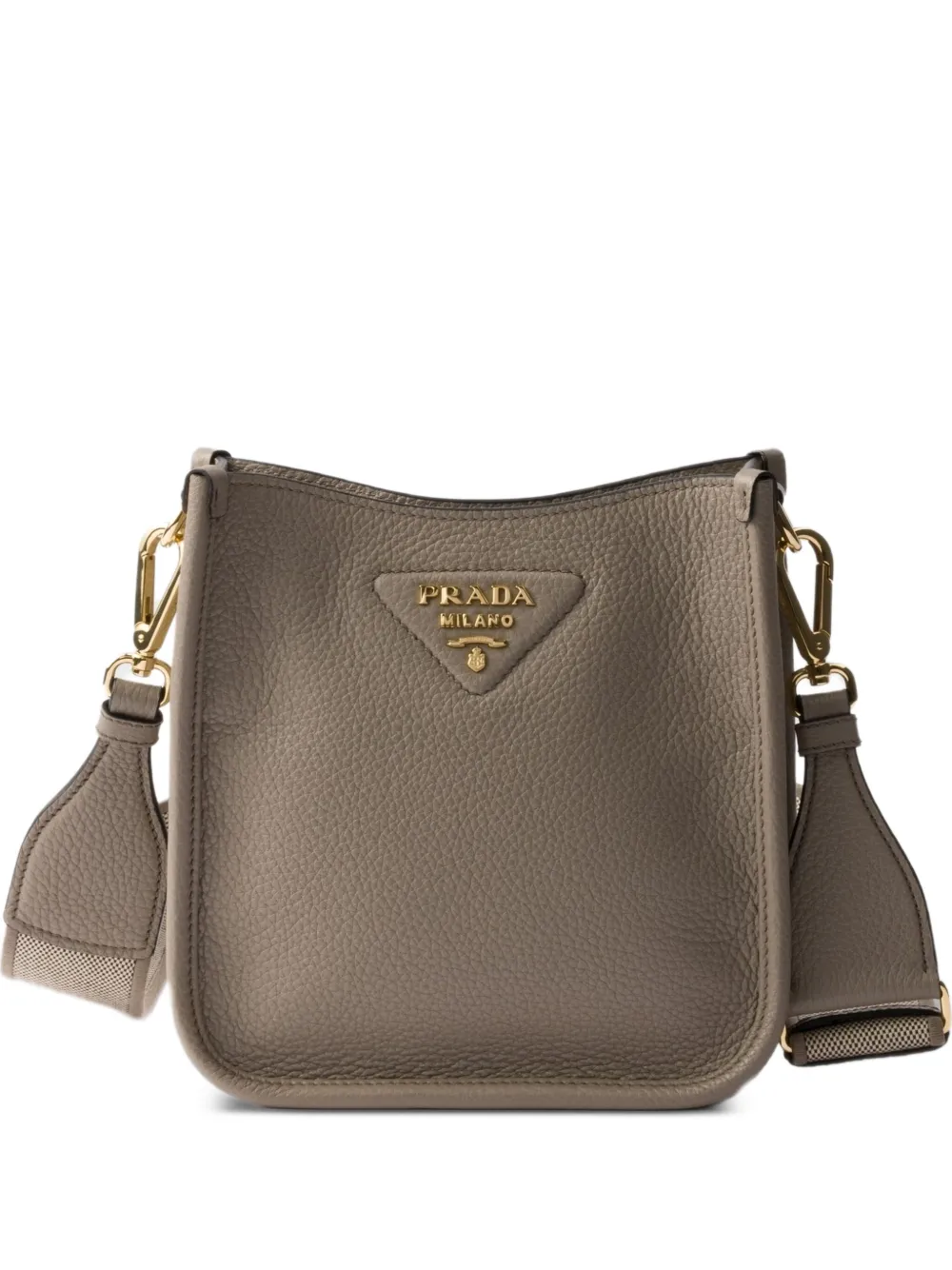 Prada mini leather shoulder bag - F03QH CLAY GRAY Prada mini leather shoulder bag - F03QH CLAY GRAY