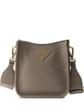 Prada mini leather shoulder bag - F03QH CLAY GRAY