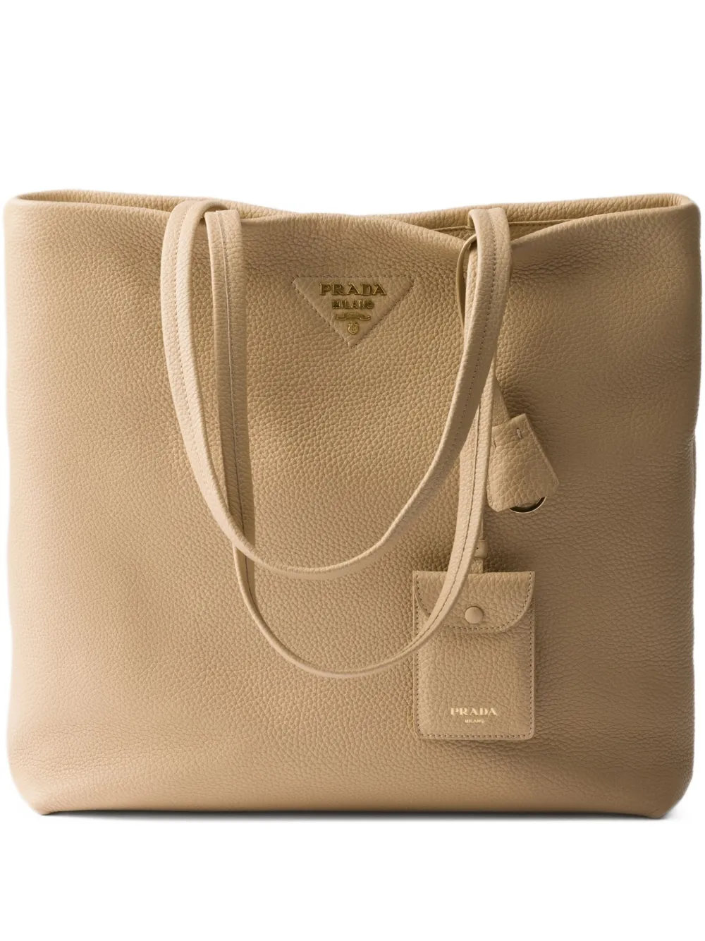 Prada Leren shopper Beige