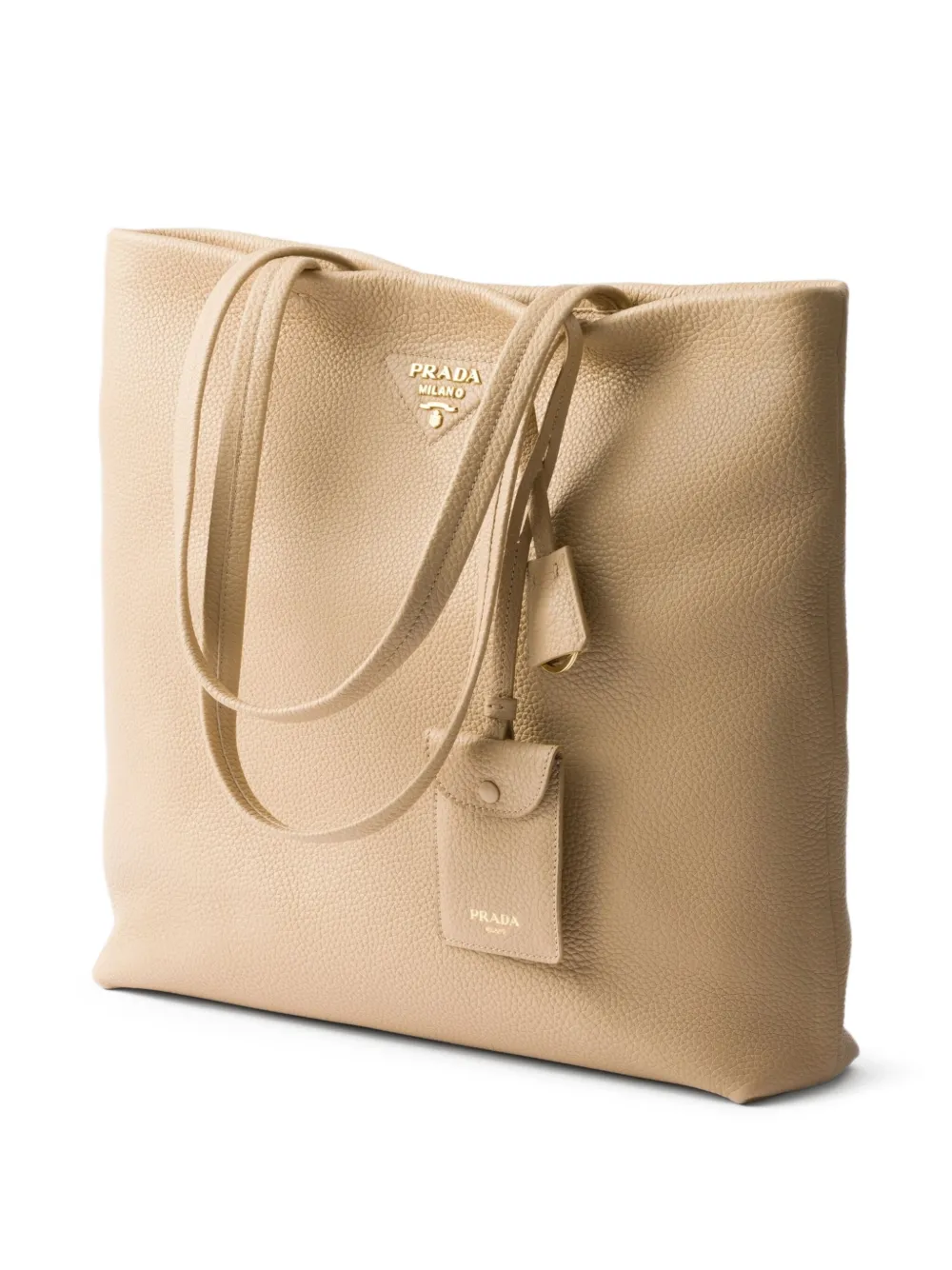 Prada Leren shopper Beige