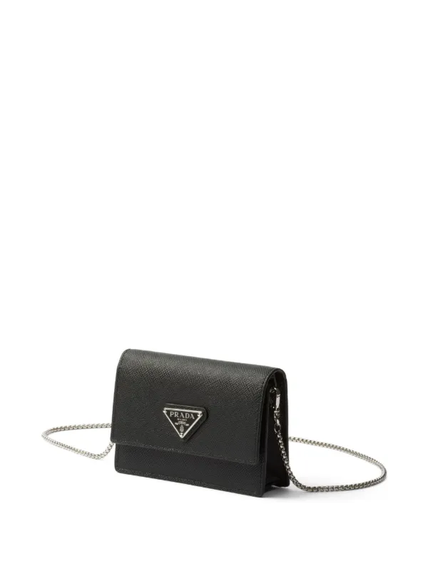 【PRADA】SAFFIANO MINI BAG Black Saffiano Leather Mini Bag | PRADA
