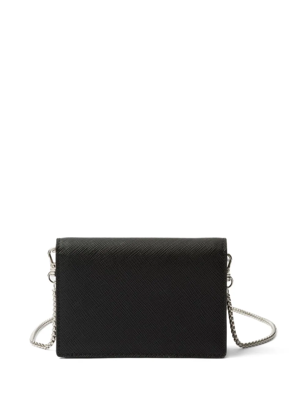 Prada Mini-tas van saffiano leer Zwart