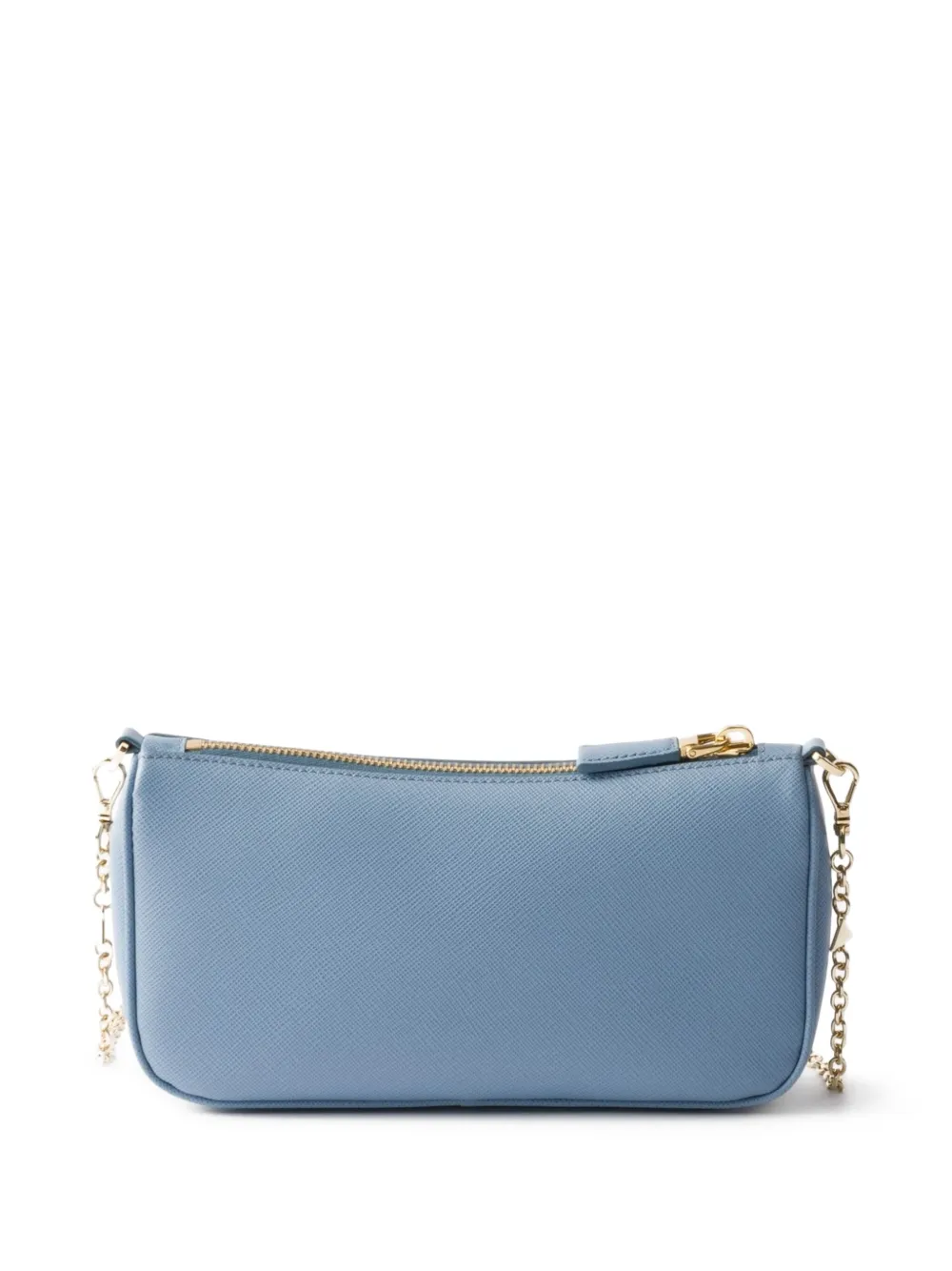 Prada Mini-tas van saffiano leer Blauw