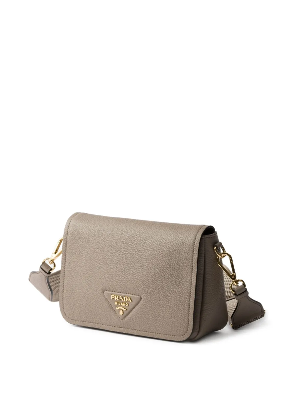 Prada Leren schoudertas Beige