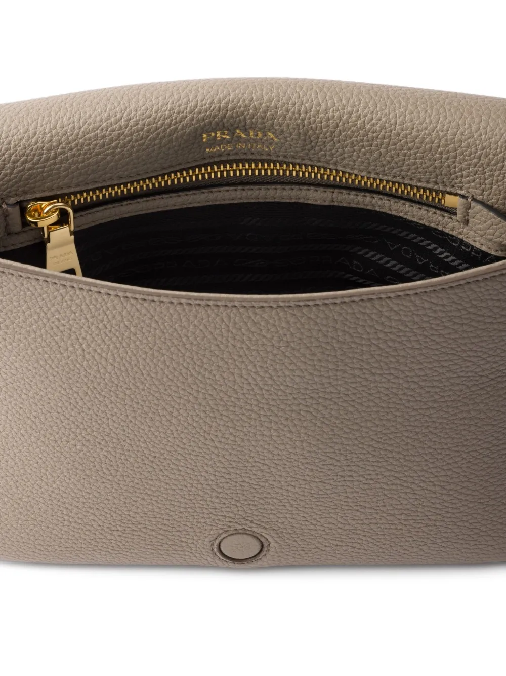 Prada Leren schoudertas Beige