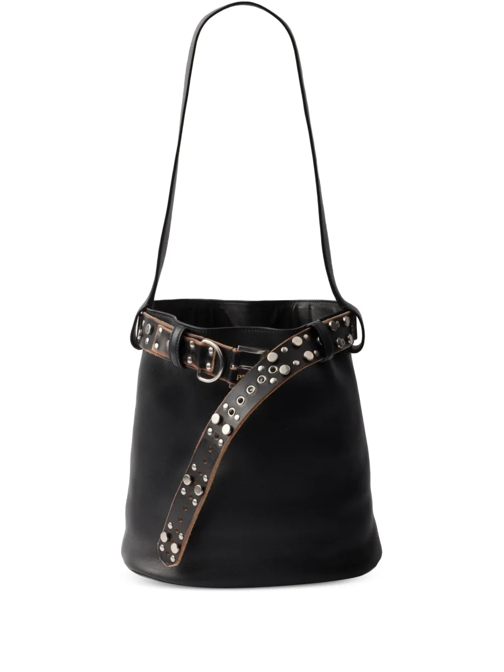 Prada bolsa bucket con apliques | negro | Image 1