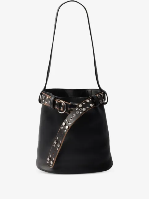 Prada バックル レザーバケットバッグ
