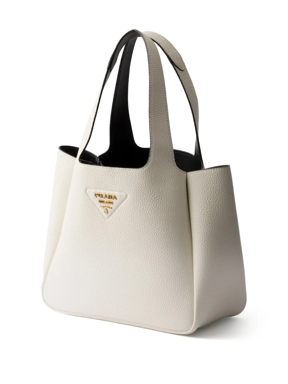 Shop Prada Small Leather Tote Bag