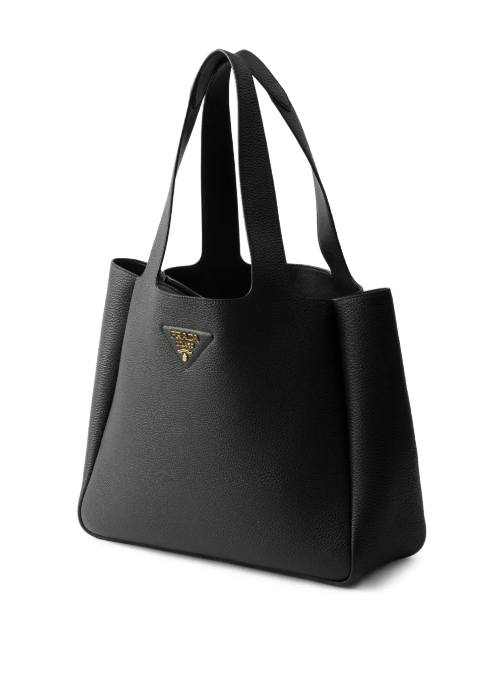 Shop Prada Medium Leather Tote Bag
