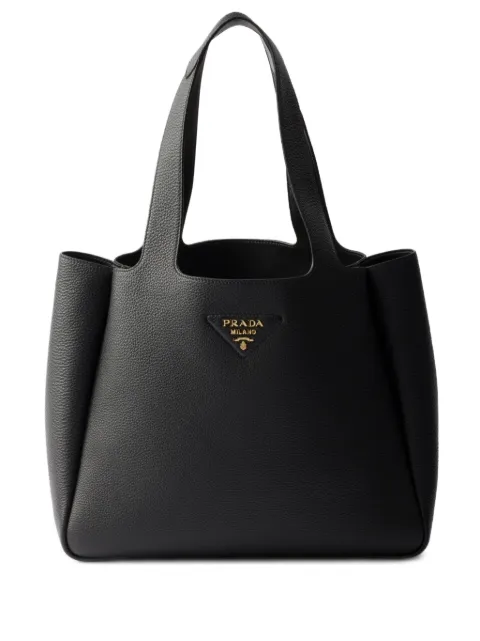 Prada medium leather tote bag