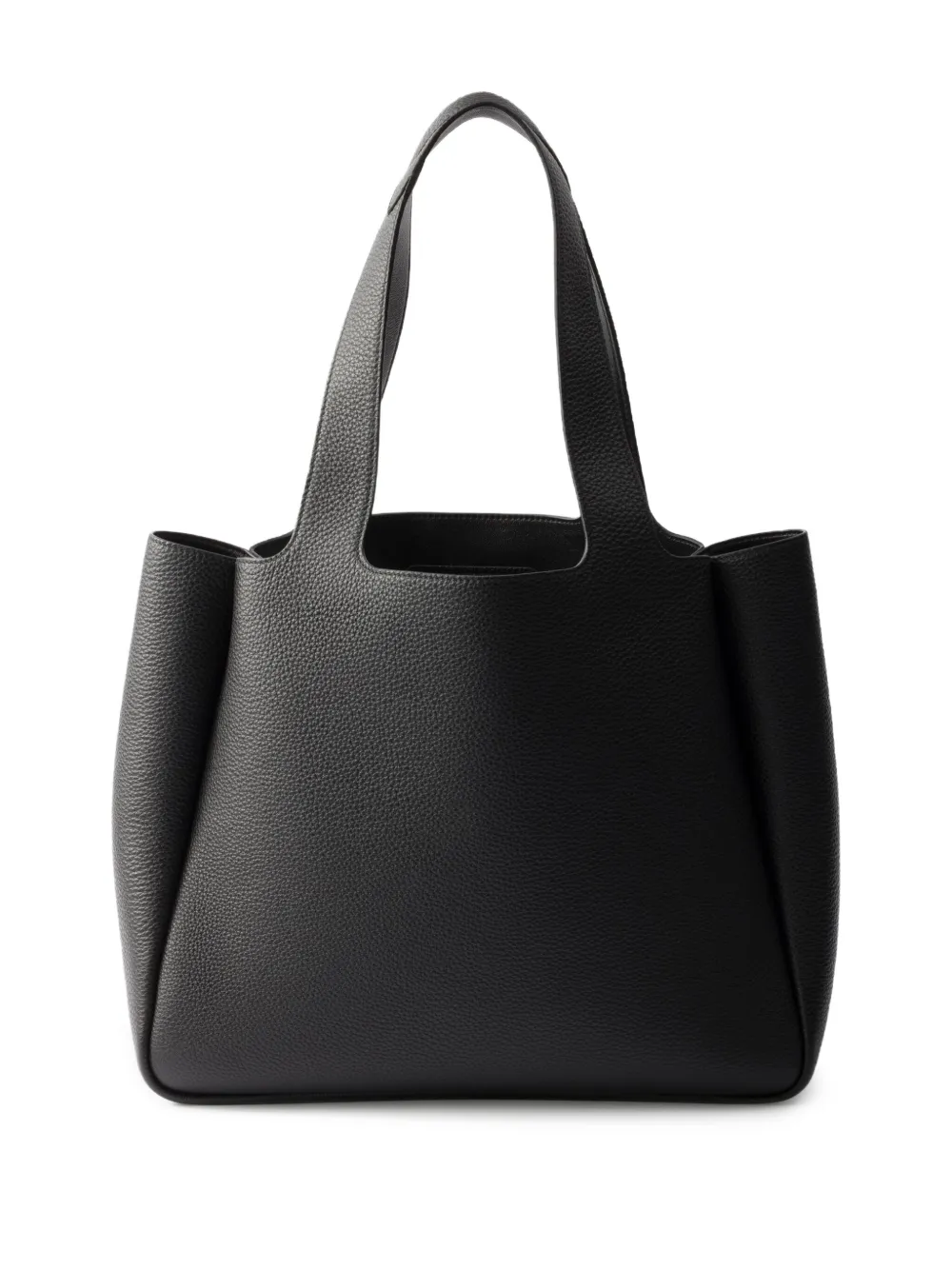 Prada medium leather tote bag - Zwart