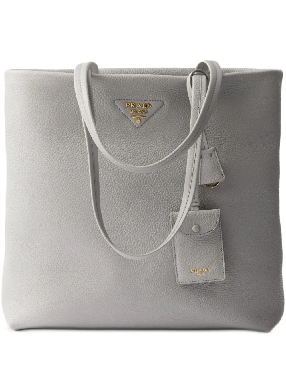Prada Leren shopper Groen