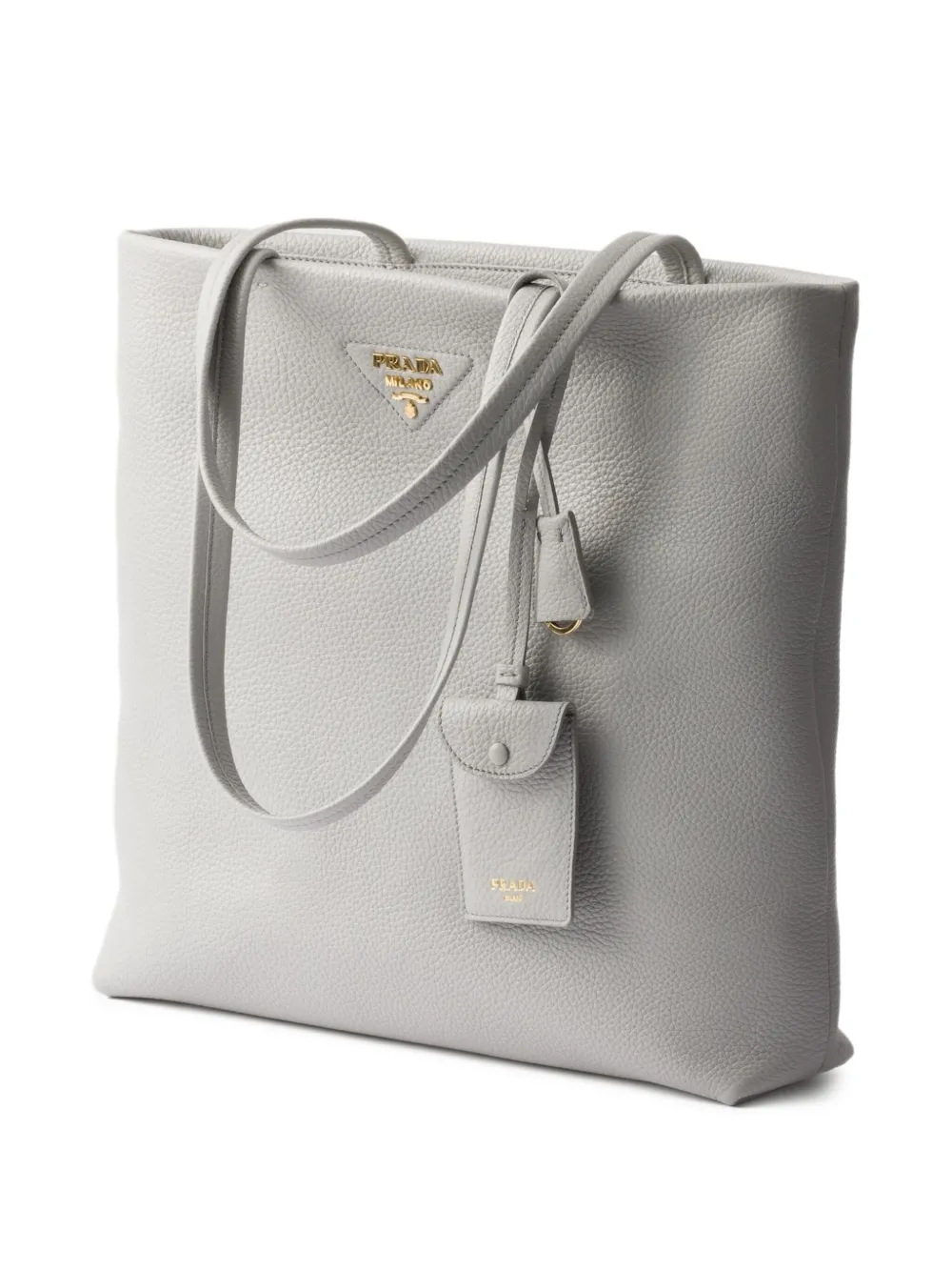 Prada Leren shopper Groen
