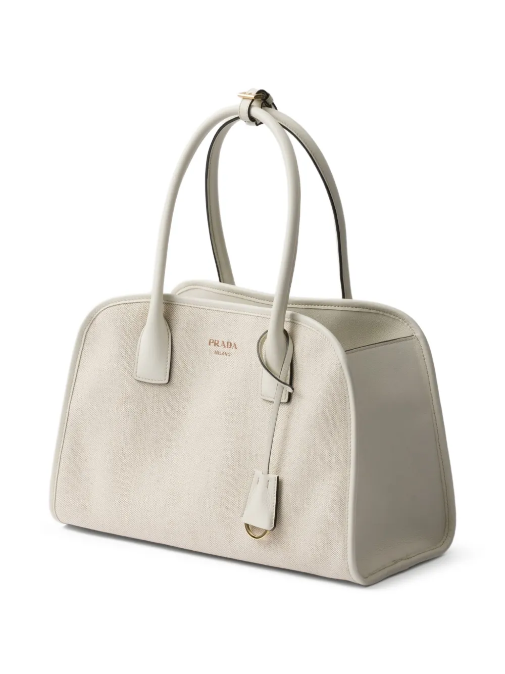 Prada Medium Linen-blend Tote Bag