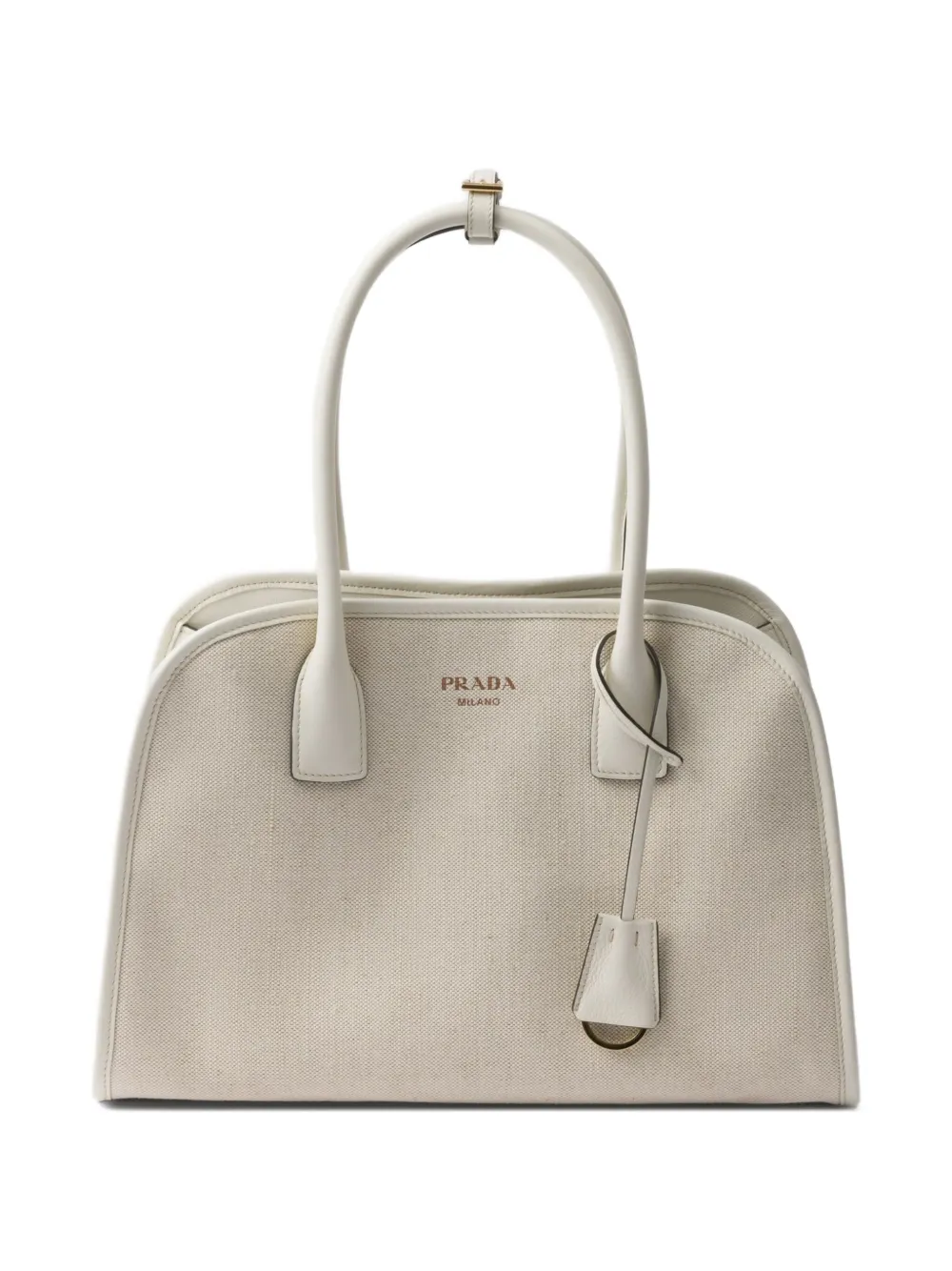 Prada Medium shopper van linnenblend Beige