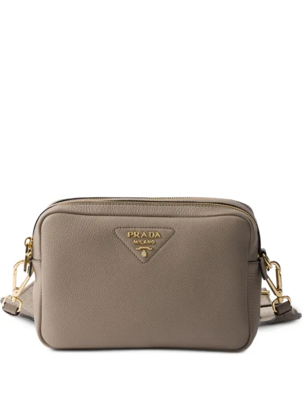 Prada レザー ショルダーバッグ S | ブラウン | FARFETCH JP