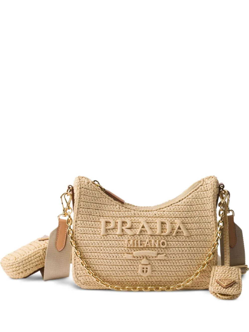 Prada Re-Edition 2005 クロシェバッグ - ニュートラル Prada Re-Edition 2005 クロシェバッグ - ニュートラル