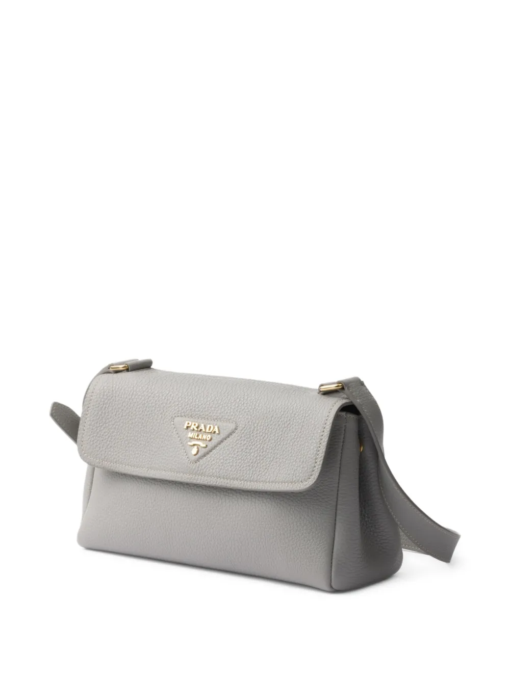 Prada Leren schoudertas Grijs