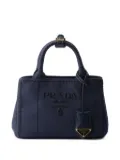 Prada mini canvas tote bag - Blue