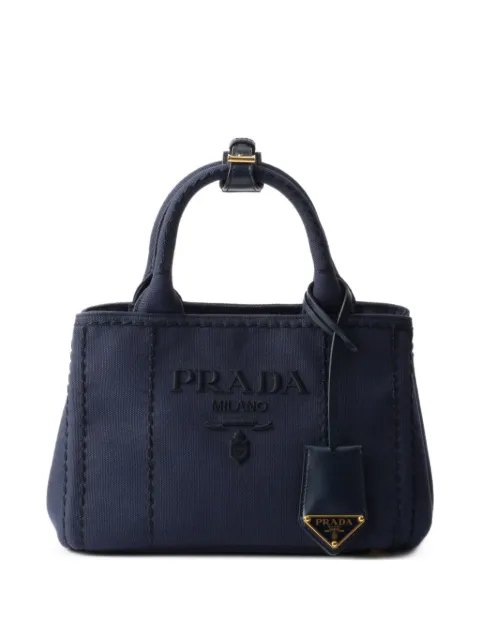 Prada mini canvas tote bag