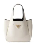 Prada mini leather tote bag - White