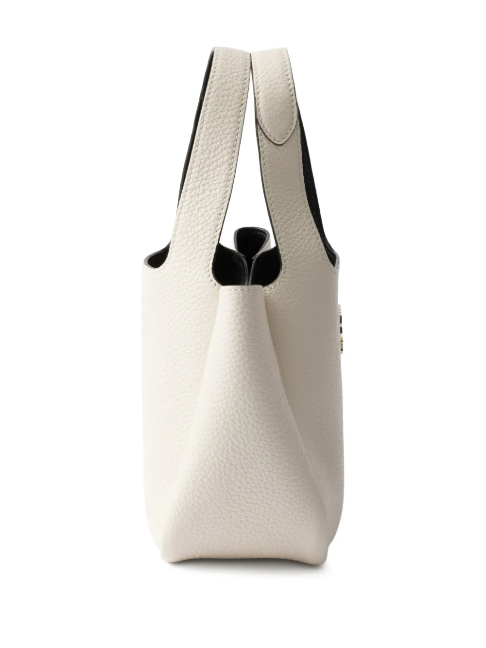 Prada Kleine leren shopper Wit