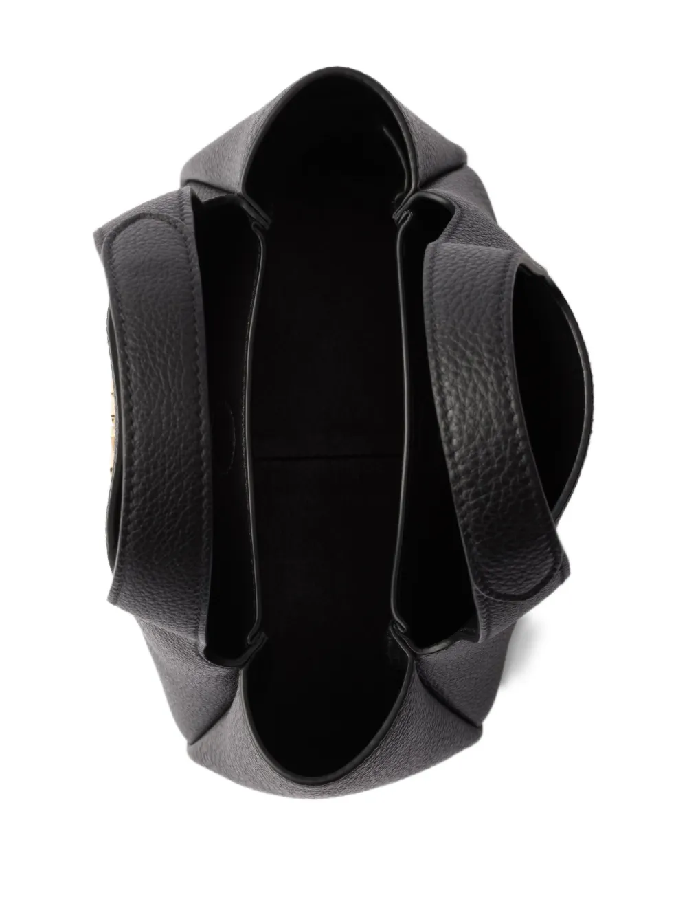 Prada Kleine leren shopper Zwart