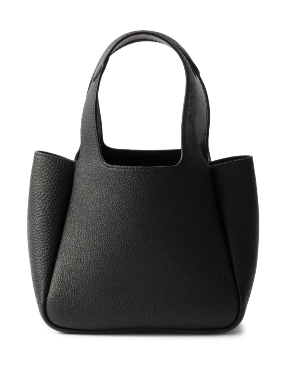 Prada mini leather tote bag - Zwart