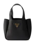 Prada mini leather tote bag - Black
