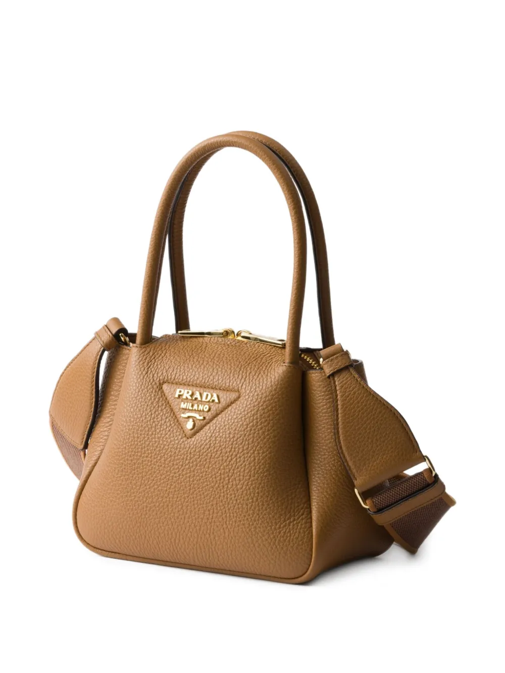 Prada Leren mini tas F03V8 CARAMEL